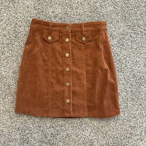 boohoo corduroy skirt